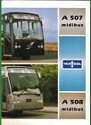 Van Hool Advertising Brochure ~ A507 Midibus & A508 Midibus - c.1990