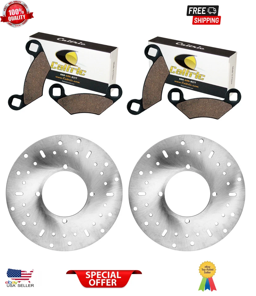 2 rotor de disco de freno delantero y pastillas para Polaris Sportsman Sp 570 2015 2016-2018 Foto 1 de 2