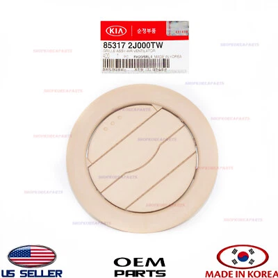 Rejilla de ventilación de aire de techo genuina ⭐OEM⭐ KIA SEDONA 2007-2014 853172J000TW Foto 1 de 4