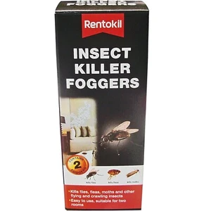 Rentokil Insect Killer Foggers 2 x 11g For Flies Fleas Moths and Other Insects - Picture 1 of 3
