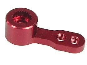 3Racing 2.6mm Aluminum Single Servo Arm for Ko Propo/Sanwa - Red - Image 1 of 1