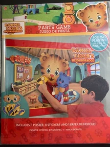 Daniel Tiger's Neighborhood Party Game - NEW - Poster, Stickers, Party Supplies - Picture 1 of 2