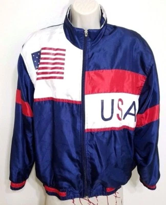 Chaqueta de Colección Wilson Olympic EE. UU. Blanca Roja Azul - M Foto 1 de 4