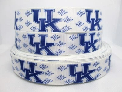 Wildcats University of Kentucky 7/8" Grosgrain Ribbon: CHOICE 5 or 10 Yards (UK) - Image 1 of 3