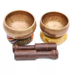 15% di sconto sulla spedizione da USA Cuencos Tibetanos Set ~ Set di 2 ciotole da meditazione - Foto 1 di 63