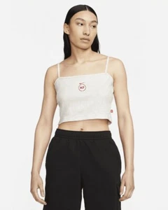 NWT NIKE SB N7 Women's Stretch Cotton Ribbed Crop Top FN0494-133 Size XL - Picture 1 of 14