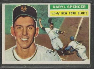 1956 TOPPS # 277 DARYL SPENCER GIANTS NM - Picture 1 of 2