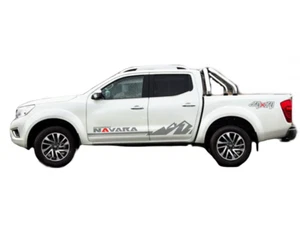 2 PCS Graphic Vinyl Stripe Car Sticker For Nissan Navara 4X4 Side Door Decals - Picture 1 of 3