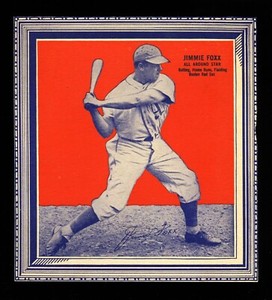 1935 Wheaties Series Jimmie Foxx Baseball Card Philadelphia A’s HOF HIGH GRADE