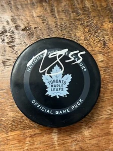 Mark Giordano Signed Toronto Maple Leafs Game Puck PSA DNA Coa Autographed - Picture 1 of 4