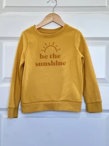 Yellow Gold Soft Fleece Warm Sweater Jumping Beans Girls Sweatshirt Sunshine 5T - Picture 1 of 3