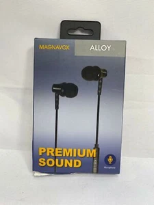 MAGNAVOX Black MHP4859-BK In-Ear Silicon Earbuds with Microphone - Picture 1 of 2