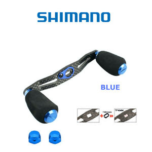 Shimano baitcasting fishing reel carbon fiber power handle EVA knob 106mm BLUE