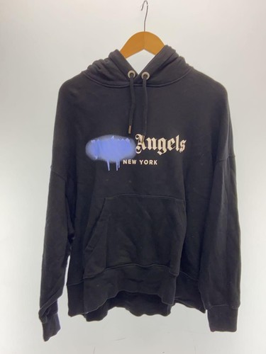 Felpa con cappuccio Palm Angels L cotone nero PWBB023F20FLE002 usata