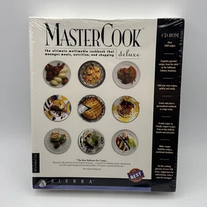 Vintage Sierra MasterCook Deluxe Cooking Recipes CD-Rom Software 1996 Sealed - Picture 1 of 3
