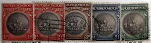 1930-46 BAHAMAS #85-91: F/VF MH/Used 'Seal of The Bahamas' partial set - Picture 1 of 1