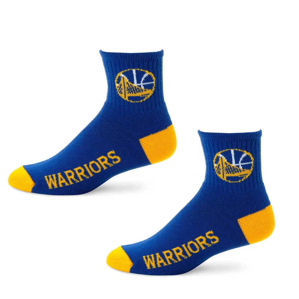 NBA Golden State Warriors Socks 501 Quarter Length Large Size Mens 10-13 Shoe - Image 1 of 1