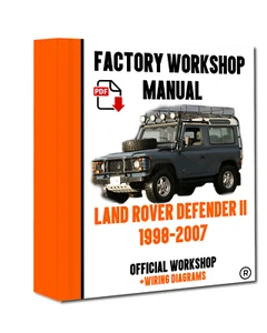 Manual TALLER OFICIAL Servicio de reparación Land Rover Defender 1998 - 2007 - Imagen 1 de 1