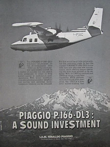 3/1978 PUB RINALDO PIAGGIO P.166-DL3 ADAC STOL ITALIENISCHES FLUGZEUG ORIGINAL ANZEIGE - Bild 1 von 1