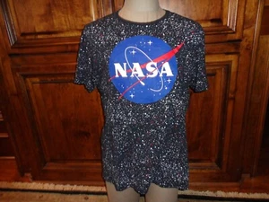 Camiseta Negra BUZZALDRIN NASA Pintura Salpicaduras Espacio Algodón Adulto XL - Imagen 1 de 7