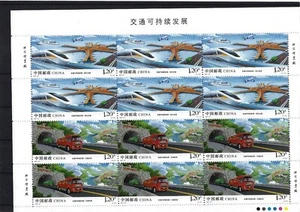 2021-24 VR CHINA  Pf.  Nachhaltige Verkehrsentwicklung Bogensatz - Picture 1 of 2