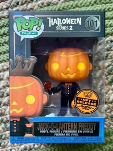 Funko Pop Digital Halloween Series 2 Jack-O-Lantern Freddy #101 3000 Pumpkin - Picture 1 of 6
