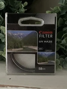 BRAND NEW Sealed Package CANON Filter UV HAZE 58MM HARD TO FIND ❤️tb - Picture 1 of 3