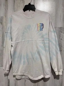 Disney Parks Spirit Jersey Oversized Sz Xs 100% Cotton Candy Tie Dye Glitter - Picture 1 of 9