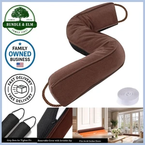 Fermaporta Bozza Cotone 36in Guarnizione Tutte le Stagioni Antirumore Polvere Blocco Luce - Foto 1 di 10