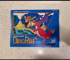 Nintendo NES Instruction Manual Adventures of Dino Riki