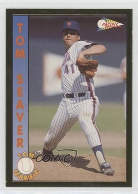 Pacific Terrific 1992 edición limitada Gold Border Tom Seaver #3 patio Foto 1 de 2