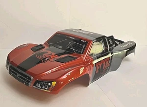 Fits Traxxas Slash 1/10 Orange & Black Fox Clipless Body 6849-FOX VXL BL-2S XL5 - Picture 1 of 7