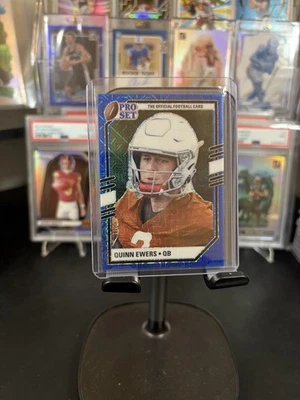 2022 Leaf Pro Set Draft Metal Portraits Blue Mojo Quinn Ewers #PSP-QE1 - Image 1 of 2