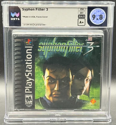 Syphon Filter 3 Sony PlayStation PS1 Sigillato Nuovo WATA 9.8 A+ Graded SCE Bend - Immagine 1 di 2