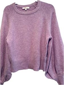 Suéter Pullover Love Shack Elegante Lana/Cachemira Manga Abullonada, Excelente Estado. Sm - Imagen 1 de 10