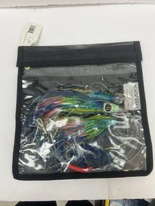 Señuelo de arrastre Black Bart TUNA CANDY cadena margarita aparejado - AZUL AMARILLO ARCO IRIS - Imagen 1 de 5
