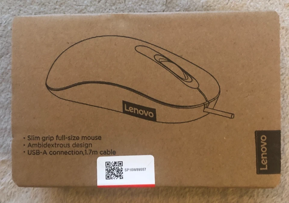 Lenovo 100 USB-A Wired Mouse - Image 1 of 3