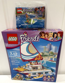 Lego Friends 41317 Sunshine Catamaran & bonus polybag 30410-sealed with box wear