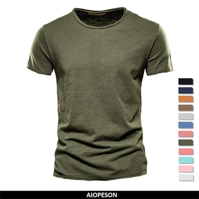 Men T-shirt Casual Soft Fitness Summer Thin T-shirts Men's Home Clothes O-Neck S - Image 1 of 4