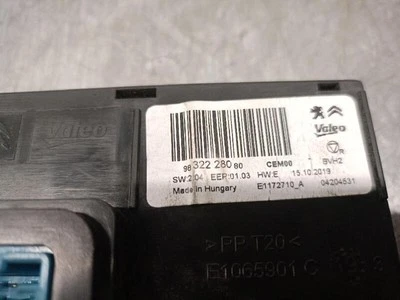 9832228080 modulo elettronico per CITROEN JUMPY III FURGONETA (V ) 2.0 5443341 - Immagine 1 di 3