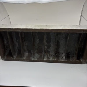 Vintage Wood Metal Antique Hardware Change Tray Rough Lumber Hand Made Decor - Picture 1 of 16