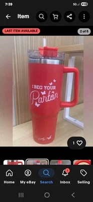 NUEVO Vaso Dolly Parton 40 OZ Acero Inoxidable 🦋 OJO TU PARTON 🦋 Foto 1 de 4