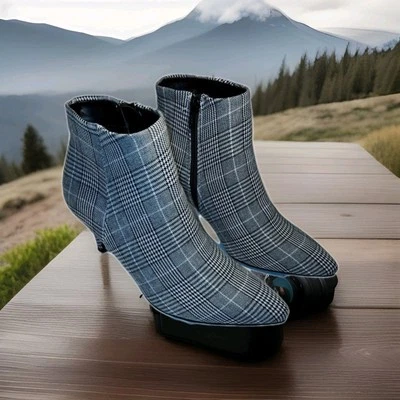 BOTA TOBILLO Simply Vera Wang Renata Academia Tacón Corto Preppy Talla 7.5 Mobwife Foto 1 de 4