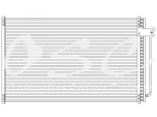 Condensador de aire acondicionado para Ford Country Squire 1987-1991 5,0 L V8 1988 1989 1990 ND429MW Foto 1 de 1