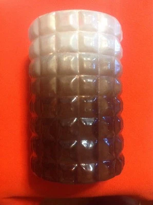 Pier 1 - Candelabro grande de 9,5" vidrio acanalado de dos tonos muy bonito Foto 1 de 4