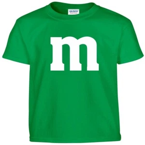 M & M Youth Halloween Costume M and M Boys Girls Kids Tee T Shirt - Picture 1 of 23