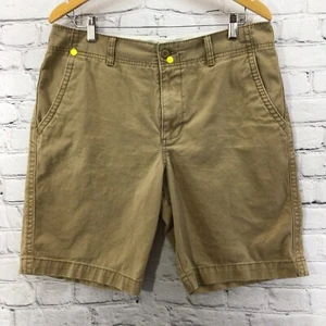Old Navy Mens Khaki Shorts Sz 34 Tan Flaw  - Picture 1 of 14