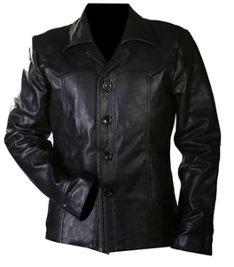 Mens Killing Them Softly Jackie Stylish Brad Pitt Motorcycle Real Leather Jacket - Picture 1 of 3