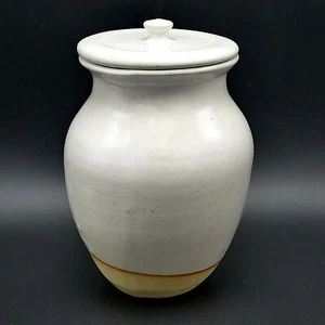 Große Erwachsene Beerdigung Einäscherung Urne 215 cu in menschlicher Esche weiß grau 11" Keramik neu - Bild 1 von 11