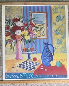Jean Claude Picot “Le Vase Bleu de Madrid” Seriolithograph Signed COA - Picture 1 of 9